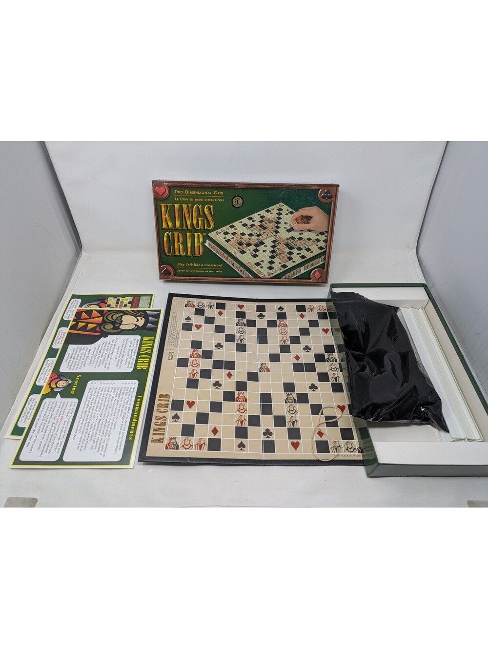 Kings Cribbage Royal Edition Board Game 100% Complete-1997